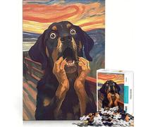 Puzzle da 1000 pezzi per adulti "L'urlo del cane" gioco rompicapo difficile per rafforzare l'amore tra le coppie 50x75cm