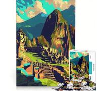 Puzzle da 1000 pezzi per adulti Machu Picchu Perù Meraviglia Gioco Impossibile Analisi e Logica Rafforza l'amore tra le coppie 50x75cm