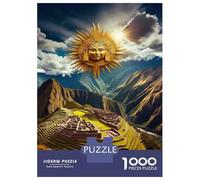 Puzzle Da 1000 Pezzi Per Adulti Machu Picchu Sun God Puzzle Per Adulti Gioco Pratico Sfida Difficile Gioco Impegnativo Regali 38x26cm/1000pcs