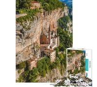 Puzzle da 1000 pezzi per adulti Madonna della Corona Gioco avvincente per coltivare la pazienza ideale come gioco educativo o per assemblare modelli Regalo di compleanno (dimensioni 38x26cm)