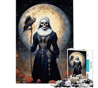 Puzzle da 1000 pezzi per adulti Madre dei Senza Nome Santa Muerte gioco di puzzle da 1000 pezzi decorazione da parete attività per famiglie gioco educativo per famiglie (38x26cm)