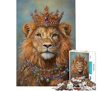 Puzzle da 1000 pezzi per adulti Maestosa Maestà del Leone Reale gioco stimolante giocattolo per tutta la famiglia regalo di compleanno (dimensioni 75x50cm)