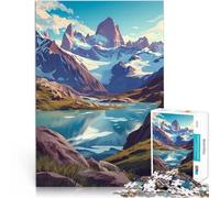 Puzzle da 1000 pezzi per adulti Maestosa Patagonia Difficile da completare ma divertente e umoristico offerte come regali per tutta la famiglia 52x38cm