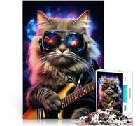 Puzzle da 1000 pezzi per adulti Maestro felino Giocattolo educativo intellettuale decomprimente Decorazioni e regali unici per la casa 38x26cm