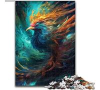 Puzzle da 1000 pezzi per adulti, Magia della Fenice, in legno, Capodanno, regalo per le feste, 50x75cm, coinvolgente attività di gioco per la famiglia