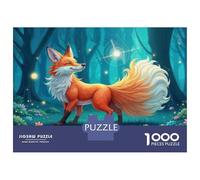 Puzzle Da 1000 Pezzi Per Adulti Magical Forest Fox Puzzle Giochi Rilassanti Taglio Di Precisione Regali Unici Per Compleanni E Occasioni Speciali 70x50cm/1000pcs