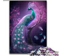Puzzle da 1000 pezzi per adulti. Magnifici puzzle del pavone per adulti, dimensioni 50x75cm. Regalo perfetto per l'arredamento della casa e per il divertimento delle feste.