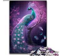 Puzzle da 1000 pezzi per adulti, magnifici puzzle in cartone raffiguranti un pavone, dimensioni 26x38cm, sfida per la mente, regalo perfetto per adolescenti e decorazioni per la casa.