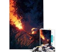 Puzzle da 1000 pezzi per adulti Mago con torcia nella foresta oscura Gioco impegnativo da completare decorazione per la casa e attività pratica per ragazzi dai 14 anni in su (50x75cm)