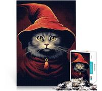 Puzzle da 1000 pezzi per adulti Mago dei gattini Giocattoli educativi per l'apprendimento Giochi per famiglie per la decorazione della casa 75x50cm