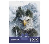 Puzzle Da 1000 Pezzi Per Adulti Majestic Eagle Mountain Puzzle Rompicapo Gioco Di Logica Gara Di Velocità Manuale Ottimo Regalo Per I Giocatori 70x50cm/1000pcs