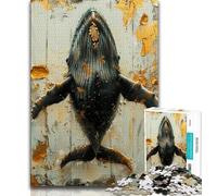 Puzzle da 1000 pezzi per adulti Majestic Fantasy Whale 1000 pezzi giochi educativi decorazione per la casa collezione di artisti belle arti (26x38cm)