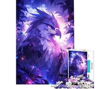 Puzzle da 1000 pezzi per adulti Majestic Purple Eagle Toys giochi educativi gioco pratico idee regalo educative (dimensioni 50x75cm)