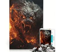 Puzzle da 1000 pezzi per adulti, "Maledetto segugio infernale", gioco impossibile, decorazione per la casa, ideale come regalo per tutta la famiglia 38x52cm