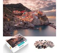 Puzzle da 1000 pezzi per adulti Manarola La Spezia Italia Allena il tuo cervello e le tue mani Adatto per la decorazione del desktop 75x50cm