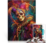 Puzzle da 1000 pezzi per adulti Mandala del giullare malevolo Fatto di cartone Adatto a persone dai 14 anni in su per il gioco educativo sfida giocattolo Regalo per i compleanni misurare:26x38cm