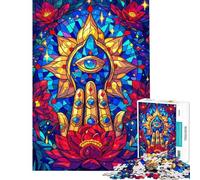 Puzzle da 1000 pezzi per adulti mandala mistico gioco rompicapo per adulti antistress interazione genitore-figlio (dimensioni 50x75cm)