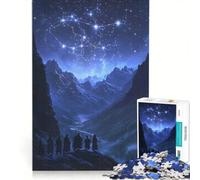 Puzzle da 1000 pezzi per adulti, mappa celeste nel cielo, stelle che formano un'opera d'arte, gioco divertente, interazione genitore-figlio, gioco stimolante, regalo 50x75cm