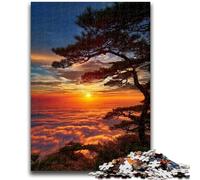 Puzzle da 1000 pezzi per adulti Mare di nuvole all'alba Antistress Sfida difficile Adatto per la decorazione della scrivania 26x38cm