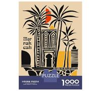 Puzzle Da 1000 Pezzi Per Adulti Marrakesh, Morocco Travel Puzzle Per Adolescenti Gioco Per Famiglie Migliora La Memoria Difficile E Stimolante 70x50cm/1000pcs