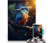 Puzzle da 1000 pezzi per adulti Martin pescatore epico e piovoso Sfida di gioco educativo giocattolo è ideale come regalo per tutta la famiglia 50x70cm