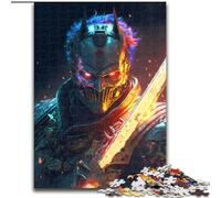 Puzzle da 1000 pezzi per adulti, maschera del diavolo in legno, per adolescenti dai 14 anni in su, decorazione per la casa 50x75cm per compleanni, feste e occasioni speciali