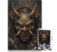 Puzzle da 1000 pezzi per adulti, maschera Oni, arte digitale, calma e piacevole, tempo libero, giocattolo di precisione avanzato, dimensioni 50x75cm
