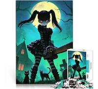 Puzzle da 1000 pezzi per adulti Massacro di ragazze gotiche anime Difficile Duro con pezzi completamente interconnessi di forma casuale 75x50cm