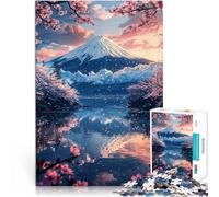 Puzzle da 1000 pezzi per adulti Mattina tranquilla al Monte Fuji Vacanza a casa: uccidere il tempo Giocattoli per la decorazione della casa 75x50cm