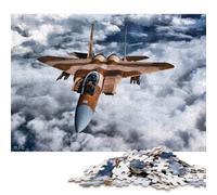 Puzzle da 1000 pezzi per adulti McDonnell Douglas F15E Puzzle per bambini Puzzle di carta Giocattoli per l'intrattenimento della famiglia 38x26 cm/1000 pezzi