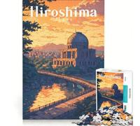 Puzzle da 1000 pezzi per adulti, Memoriale della Pace di Hiroshima, gioco educativo, allena la mente e la mano, collezione d'artista, belle arti 38x52cm