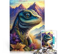 Puzzle da 1000 pezzi per adulti Meraviglia della lucertola Gioco di famiglia antistress sfida difficile Migliorare l'amore tra le coppie 38x26cm