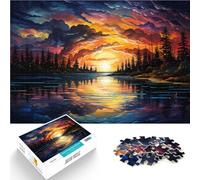Puzzle da 1000 pezzi per adulti meraviglie di puzzle sotto il tramonto gioco giocattoli regali di puzzle di Natale 14,96 pollici x 20,47 pollici per adolescenti da 14 anni e oltre