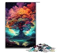 Puzzle da 1000 pezzi per adulti meraviglioso albero colorato fai da te giocattolo puzzle ottimo regalo di Natale per adolescenti dai 14 anni in su 75x50 cm