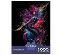 Puzzle Da 1000 Pezzi Per Adulti Mermaid Fantasy Art Print Puzzle Per Adulti Gioco Pratico Sfida Difficile Gioco Impegnativo Regali 70x50cm/1000pcs