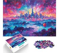 Puzzle da 1000 pezzi per adulti Metropoli Cosmica Giocattoli educativi per l'apprendimento Giochi per famiglie Regali di compleanno 75x50cm