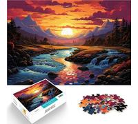 Puzzle da 1000 pezzi per adulti "miracolo sotto il tramonto" giocattolo gioco di pensiero grande regalo per tutta la famiglia 26 x 38 cm