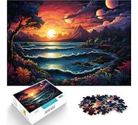 Puzzle da 1000 pezzi per adulti "miracolo sotto il tramonto", puzzle da gioco sofisticati per adolescenti dai 14 anni in su, 26 x 38 cm