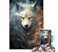 Puzzle da 1000 pezzi per adulti misteriosa volpe pixel giocattolo avvincente per coltivare la pazienza gioco pratico regalo per donne opera d'arte (dimensioni 38x26cm)