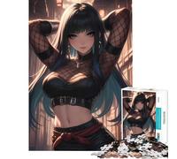 Puzzle da 1000 pezzi per adulti misterioso gioco di Kunoichi per famiglie gioco educativo e stimolante ideale come regalo e antistress (dimensioni 38x52cm)