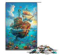 Puzzle da 1000 pezzi per adulti misterioso puzzle di nave pirata gioco impegnativo un'opera d'arte adatta per adolescenti dai 14 anni in su 1000 pezzi
