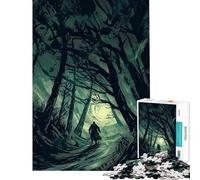 Puzzle da 1000 pezzi per adulti misterioso sentiero nella foresta gioco rompicapo per adulti migliora la memoria ideale come regalo (dimensioni 50x75cm)