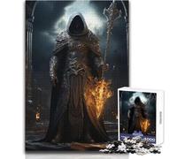 Puzzle da 1000 pezzi per adulti, misterioso signore della morte, rilassante e calmante, hobby da interno, giocattolo per il tempo libero, perfetto e preciso, dimensioni 38x26cm