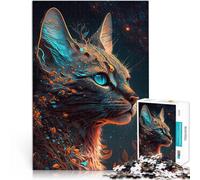 Puzzle da 1000 pezzi per adulti Mito del gatto Savannah Antistress Vacanza in patria Uccidere il tempo Collezione di artisti, Belle arti 38x26cm
