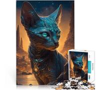 Puzzle da 1000 pezzi per adulti Mito del gatto Sphynx Antistress Vacanza in patria Uccidere il tempo Gioco educativo per compleanno e Natale 75x50cm