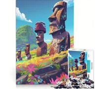 Puzzle da 1000 pezzi per adulti Moai mistici Marvel gioco educativo difficile regalo di compleanno e unico 50x75cm