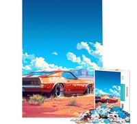 Puzzle da 1000 pezzi per adulti modello American Dream Car difficile e stimolante con analisi e logica gioco rompicapo per ragazzi dai 14 anni in su 50x75cm