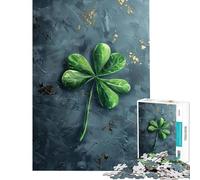 Puzzle da 1000 pezzi per adulti modello Clover Elegance decorazione per la casa giocattolo educativo antistress regalo (38x26cm)