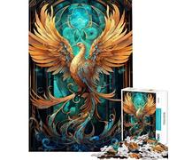 Puzzle da 1000 pezzi per adulti modello Fenice gioco da parete sfida impegnativa ideale come regalo per tutta la famiglia (dimensioni 38x26cm)