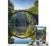 Puzzle da 1000 pezzi per adulti modello Ponte del Diavolo Germania gioco educativo ideale per le vacanze a casa per passare il tempo decorazione domestica e altri hobby (75x50cm)